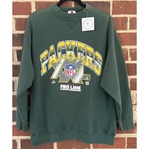 Vintage Green Bay Packers Sweatshirt‎ Mens XL Green NFL Football Crewneck 90s